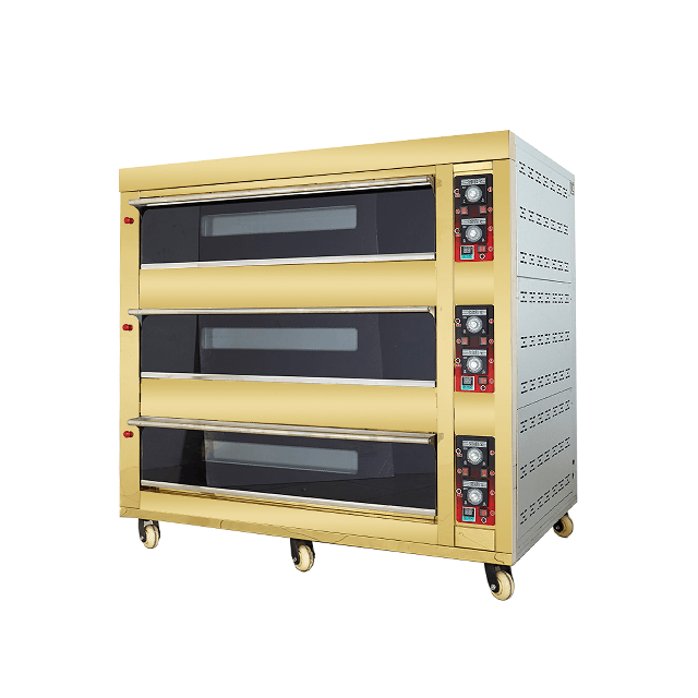 European Electric Golden Deck Oven 1 cubierta 4 bandejas