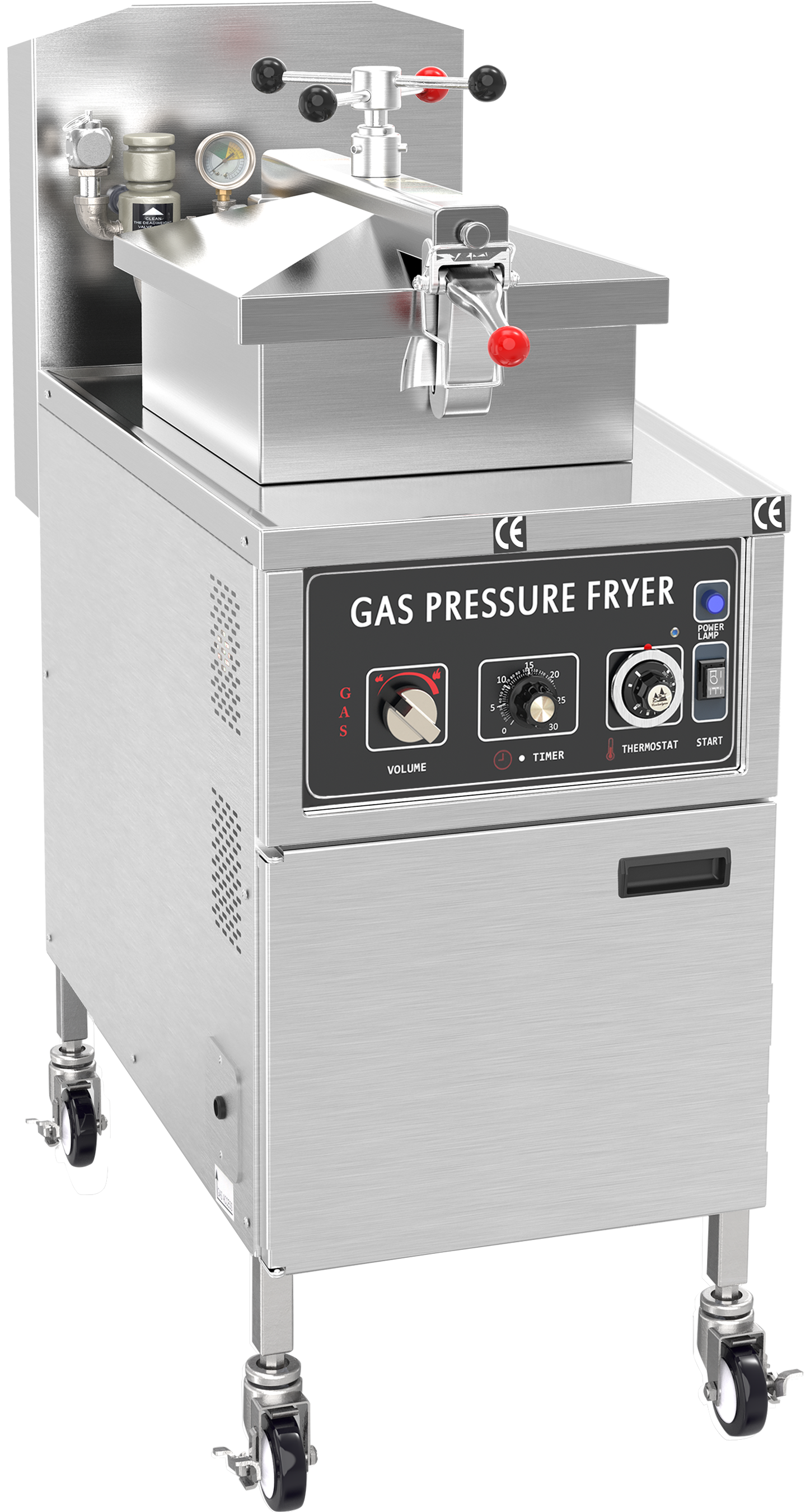 Astar-Presión de gas de control mecánico Freidora-ASXZ-25