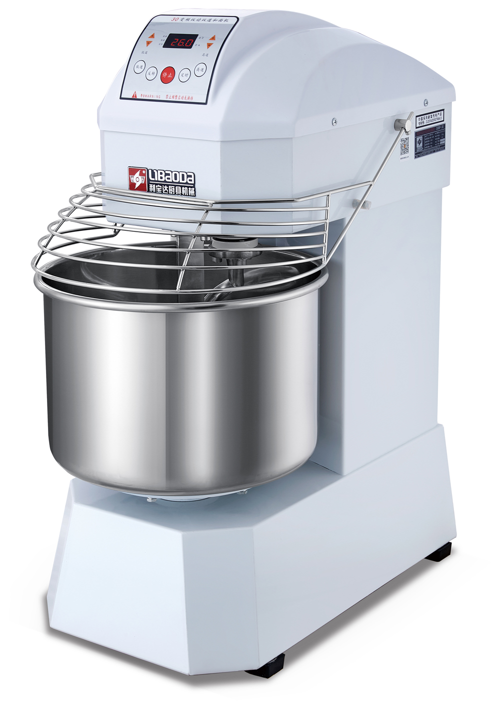 Astar 12.0kg/30L Panel de computadora Mezclador de espiral AS-BP30