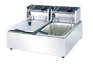 Astar-Freidora eléctrica de 2 en tanque 2-cestas -As-82