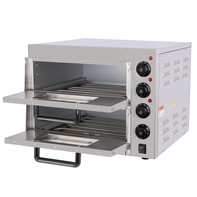 Astar Horno de pizza eléctrico comercial para panadería Horno de dos pisos