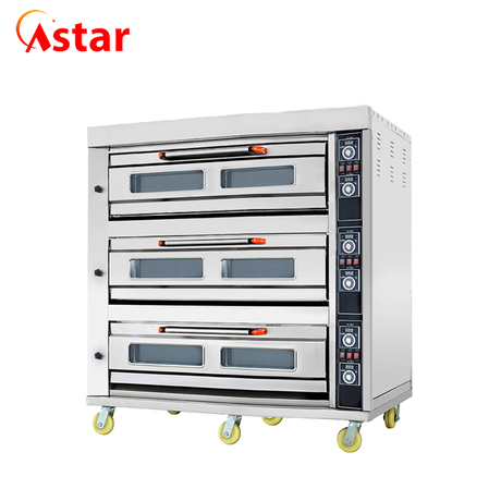 Horno comercial de pizza a gas para panadería 