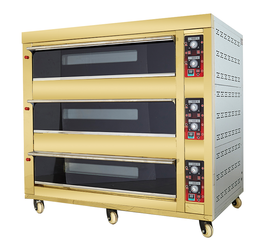 Horno de 3 pisos y 12 bandejas